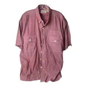 Camisa Red Head Hombre Adulto Talla XL Botón Manga Corta Roja - Imagen 1 de 3