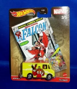 MARVEL COLLECTOR PREMIUM HOT WHEELS MARVEL COMICS FALCON COMBAT MEDIC 3/5, NEW - Picture 1 of 3