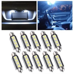 10X 4SMD 5050 2W LED luces interiores del coche blanco frío lámpara de lectura - Afbeelding 1 van 11