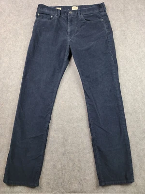 J Crew 770 Pants Mens 32x30 Blue Corduroy Straight Fit Stretch Chino Casual - Image 1 of 4