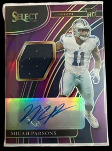 Micah Parsons 2021 Select Rookie Signature Prizm Purple #44 #39/49 RC - Picture 1 of 2