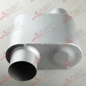 2.5" inlet/Outlet Offset Single Chamber Racing Performance Muffer Silencer - Picture 1 of 5