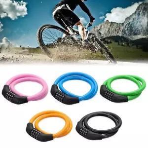 Resettable Cycle Security Combination Number Bike Lock Padlock 4 Digit Password - Picture 1 of 17