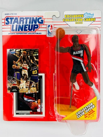 Clyde Drexler Starting Lineup 1993 NBA Basketball Action Figure Blazers SLU Cover