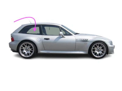 Se adapta a BMW M 1999-2002 cupé/Z3 cupé 2D cupé lado derecho del pasajero cuarto de vidrio Foto 1 de 4