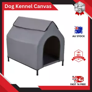 Waterproof Pet House Portable Flea Mite Resistant Dog Bed Kennel Elevated Large. - Picture 1 of 7