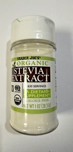 New Trader Joe's Pure Organic Stevia Extract Powder  EXP 09/2030 or After - Picture 1 of 2