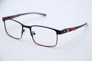 NEW CHAMPION SPARK 100 BLACK RED AUTHENTIC DESIGNER EYEGLASSES 48-17 - Picture 1 of 4