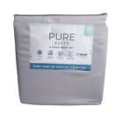Pure Earth Sheet Set King Gray Solid Tencel Blend 4-piece Bedding NEW!