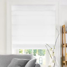 Chicology Belgian Snow Cordless Privacy Polyester Roman Shades 23 W X 64 L In.