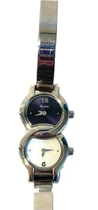 Vintage Rare & Unique Bulova Dual Time Zone Ladies Quartz Petite Watch JAPAN MVT - Picture 1 of 9