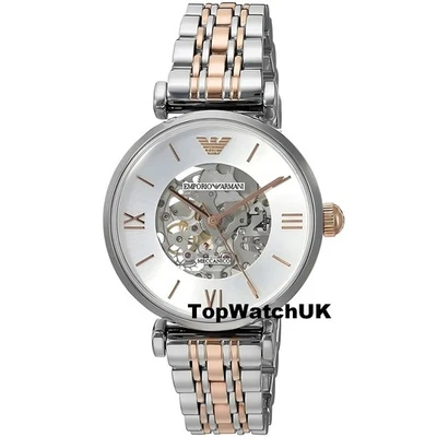 EMPORIO ARMANI AR1992 MECCANICO ROSE GOLD TWO TONE BRAND NEW WATCH -2 Y WARRANTY - Image 1 of 4