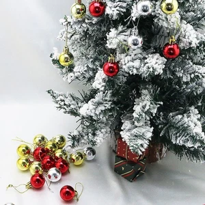 12pcs 3cm Christmas Ball Christmas Tree Ornament Hanging Pendant Glitter Baubles - Picture 1 of 19