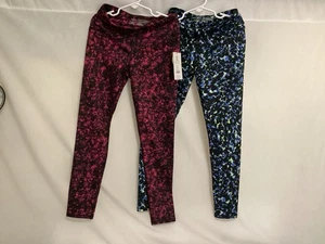 Athletic Works Girls Core Tie Dye Leggings Size Medium (7-8) Lot of 2 - Picture 1 of 4