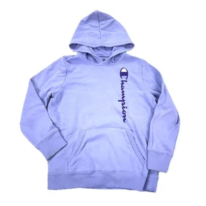Champion Hoodie Girls XL Purple Sweatshirt Sweater Spell Out Logo Sports Youth * - Picture 1 of 14