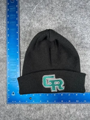 Gr Nike Beanie Toque Adult Black Knit 100% Acrylic Embroidered Swoosh Logo Ski - Image 1 of 4