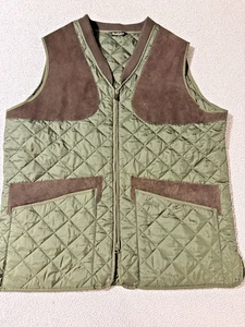 Barbour Keeperwear Gilet Quilted Vest Men Sz XXL Green Hunting Shooting England - Picture 1 of 18