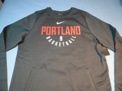 Nike Portland Trail Blazers Basketball BRAND NEW Pullover Sweatshirt dri fit Cover