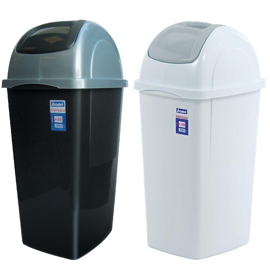 Pattumiera Da Bagno Con Coperchio A Pressione - 10 Litri, Sottile E A Prova Di Animali - Foto 7