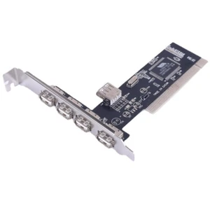 Internal PCI Expansion Controller for 4 USB 2.0 Ports 480Mbps Via Hub PC Board - Photo 1/8
