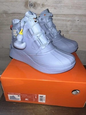 Botas para mujer SOREL Out N About™ IV Splashy - Mar Ártico/Naranja Foto 1 de 4