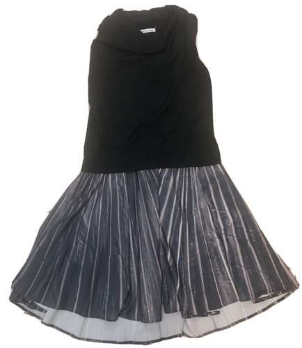 MAISON MARGIELA Abito Maison Martin Margiela nero grigio flouncy taglia 42