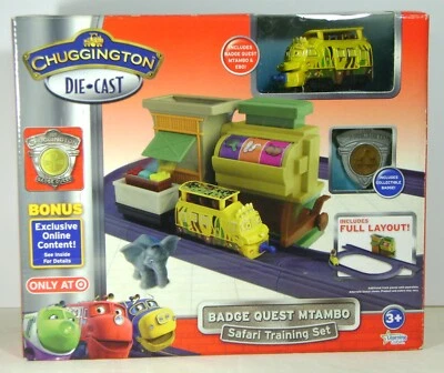 Chuggington Die-Cast BADGE QUEST MTAMBO Safari Training Set 54214 NOS NIB RARE I - Image 1 of 2