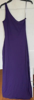 VESTIDO MAXI SUSANA MONACO UN HOMBRO MUJER TALLA L GRANDE MORADO NUEVO Foto 1 de 3