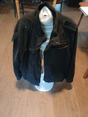 Levi's Men's Washed Cotton Military Jacket - Charcoal black Size XXL  w/label ⬇️ - Image 1 of 4