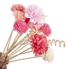15 pièces de remplacement diffuseur d'arôme de parfum fleur artificielle rotin rotin bâtons