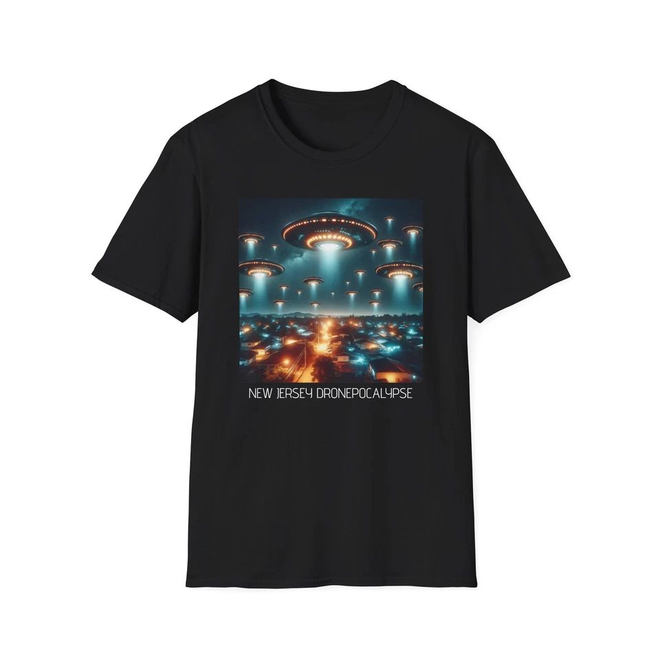 Nueva Jersey Dronepocalypse UFO UAP NHI Drones Camiseta - Ciencia Ficción Unisex Camiseta Foto 1 de 1