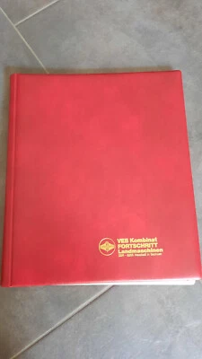 VEB KOMBINAT FORTSCHRITT LANDMASCHINEN NEUSTADT REGISTRIERMAPPE MAPPE DDR EVP - Bild 1 von 4