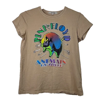 Junk Food Pink Floyd группы футболка размер маленький желтовато-коричневый крышка рукав уничтожен - Изображение 1 из 4