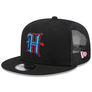 Houston Texans New Era Classic 950 9FIFTY Adult Trucker Snapback Hat Cap Black - Picture 1 of 4