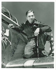 Robert Scott Jr signiertes 8x10 Foto WWII Ace 13V (d) P-40 Ace - Bild 1 von 1