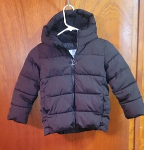 Gap Kids Boys Girls Size XS Puffy Coat Winter With Hood Toddler Black Nwt - Picture 1 of 3