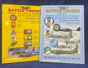 Robert Watkins Battle Colors VOL 3 9th Air Force and VOL 2 89th AirForce  2 book - Imagen 1 de 2