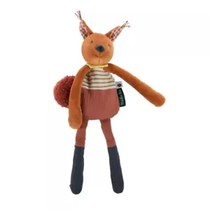 Moulin Roty Pomme des Bois Plush Squirrel Rattle from Wyestyles - Picture 1 of 1
