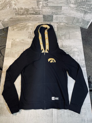 UNDERCOVER Felpa con cappuccio Victoria's Secret ROSA Cerniera Intera Donna Medio Iowa Occhio di Falco Nero