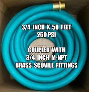 CSH 3/4" x 50ft. Fuel Hose Assembly 250 psi Coupled with 3/4" (M)NPT - Picture 1 of 2