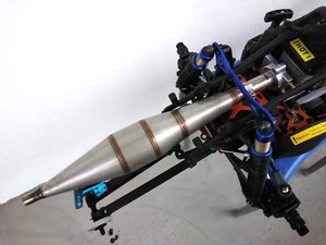 Tubo de afinación dragster de titanio 1/5 para HPI Baja 5T 5B con brida recta encabezado de 1 - Imagen 1 de 4