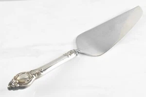 Very Fine Fancy Vintage Sterling Handle Cake Knife/Server with Stainless Blade - Picture 1 of 14