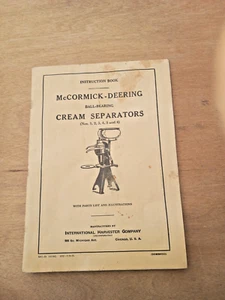 1935 McCormick- Deering IH Ball Bearing Cream Separator Instruction Book Manual - Picture 1 of 2