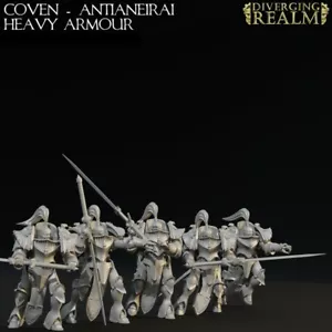 Diverging Realms - Sisters of the Coven Antianeirai Heavy Armour Squad x 5 - Imagen 1 de 4