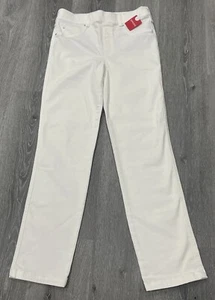Spanx Straight Leg Jeans White Pull On Denim Style 20354T Women’s Tall M NWT - Bild 1 von 9