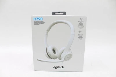 Logitech H390 USB Wired Headset, White (981-001285) - Image 1 of 3