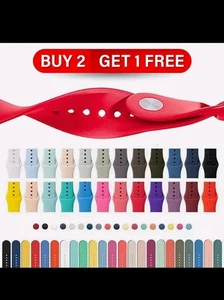 Samsung Galaxy Watch Silikonarmband - 20 mm Pink, Blau, Schwarz - Sie wählen - Bild 1 von 5