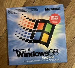 Microsoft Windows 98 Upgrade CD-Rom w/ Key - Picture 1 of 1