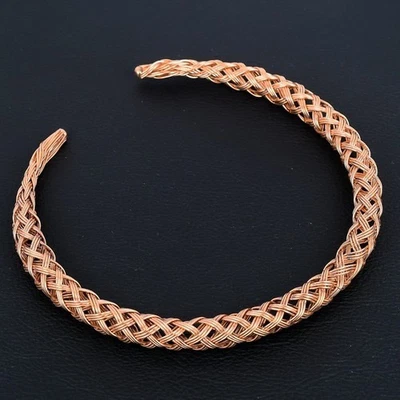 Collar ajustable estilo cuerda de alambre de cobre hecho a mano Foto 1 de 4