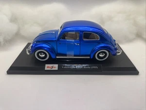 Maisto 1/18 DieCast 1955 Volkswagen Käfer Beetle Blue Special Edition READ PLZ - Picture 1 of 11
